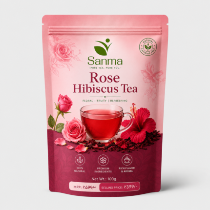 Sanma Rose Hibiscus Tea – Floral Wellness Herbal Infusion (100g)